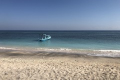 the blue boat