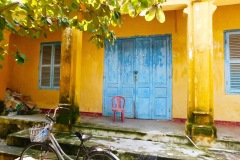 blue door